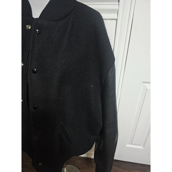 Vintage Skookum Adesa Wool Leather Letterman Varsity Jacket Size 54 Made in USA - Picture 2 of 10